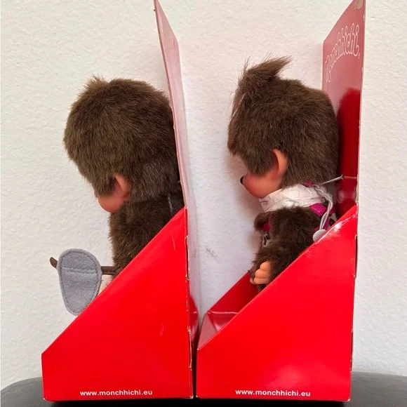Monchhichi Caveman Boy & Girl Set - Picture 3 of 3